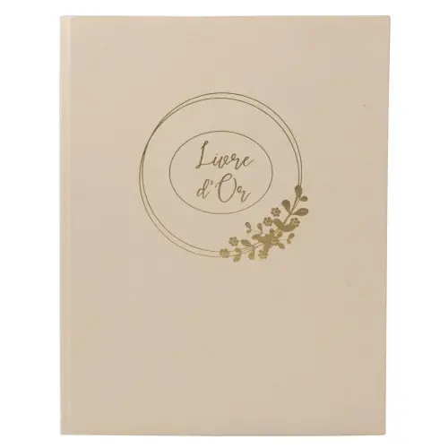 Livre d'or Ringflower - 27 x 22 cm - 100 pages - Latte - Exacompta photo du produit