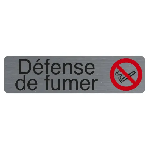 Plaque adhesive Defenser de fumer FR photo du produit