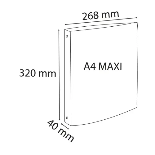 Classeur 2an 30mm PP A4 SKANDI coul.as photo du produit