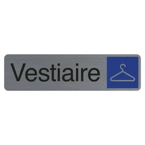 Plaque adhésive « Vestiaire » FR - Exacompta photo du produit