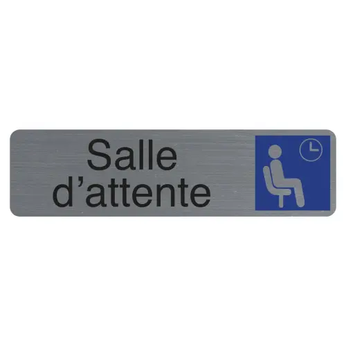 Plaque adhésive « Salle d'attente » FR - Exacompta photo du produit