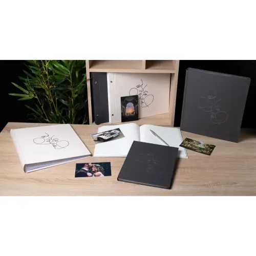 Livre d'or 100p argent 27x22cm Art noir photo du produit