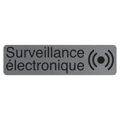 Plaque « Surveillance électronique » FR - Exacompta photo du produit