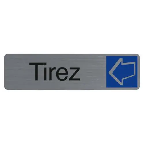 Plaque adhesive Tirez FR photo du produit