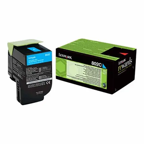 Lexmark 80C20C0 Toner Cyan Prg Ret. photo du produit