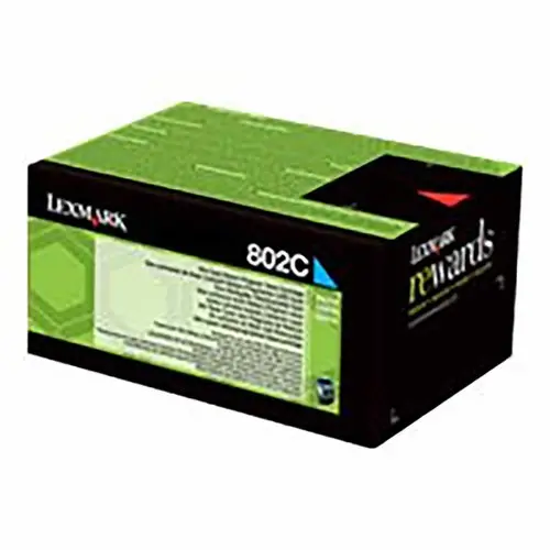 Lexmark 80C20C0 Toner Cyan Prg Ret. photo du produit