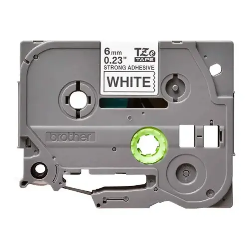 Brother TZES211 Ruban 6mm Noir / Blanc photo du produit