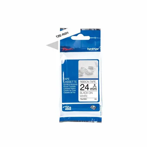 Brother TZER251 Ruban 24mm Noir / Blanc photo du produit