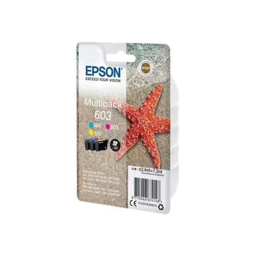 Pack de 3 cartouches d'encre C13T03U54010 &Eacute;toile de mer - Cyan / Magenta / Jaune - Epson photo du produit