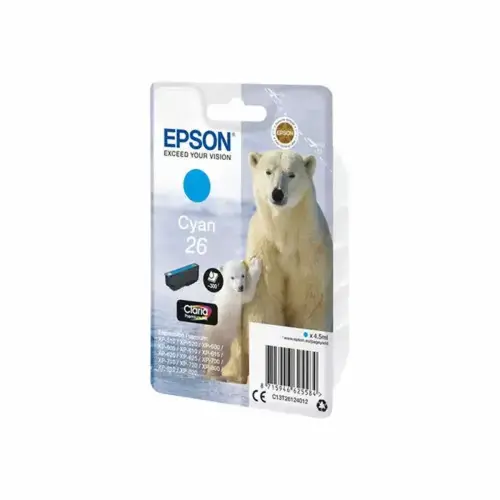 Cartouche d'encre C13T26124012 Ours polaire - Cyan - sous blister - Epson photo du produit