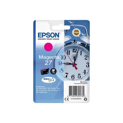 Cartouche d'encre C13T27034012 Réveil - Magenta - sous blister - Epson photo du produit