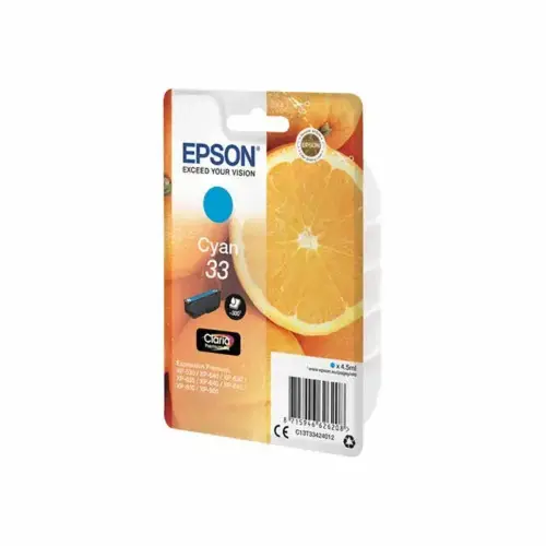 Epson C13T33424012 ORANGE Cyan Blister photo du produit