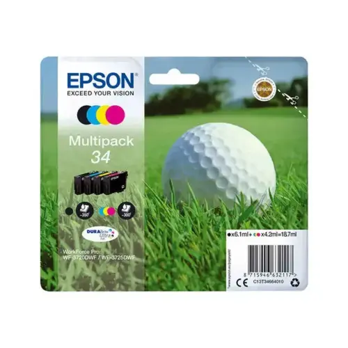 Epson C13T34664010 Pck 4CL Balle de Golf photo du produit