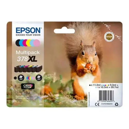 Epson C13T37984010 Pack XL x 6 Ecureuil photo du produit