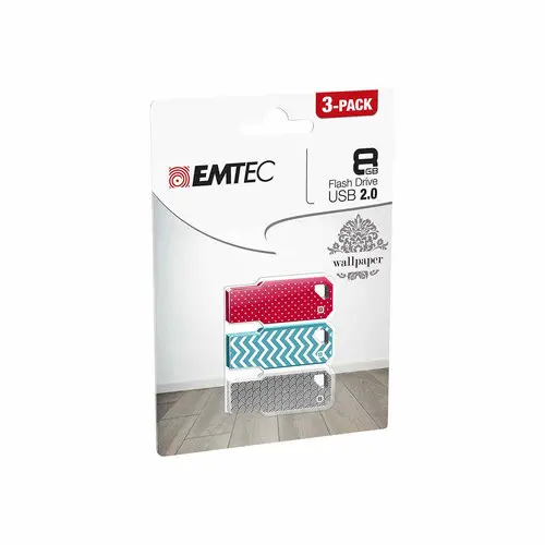 Emtec USB2.0 Wallpaper 8GB P3 photo du produit