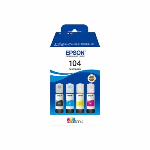 Pack de 3 cartouches d'encre 104 EcoTank - Cyan / Magenta / Jaune - Epson photo du produit