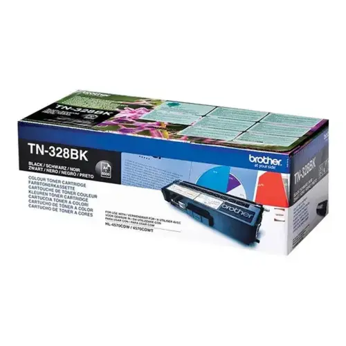Toner TN328BK - Noir - 6 000 pages - Brother photo du produit