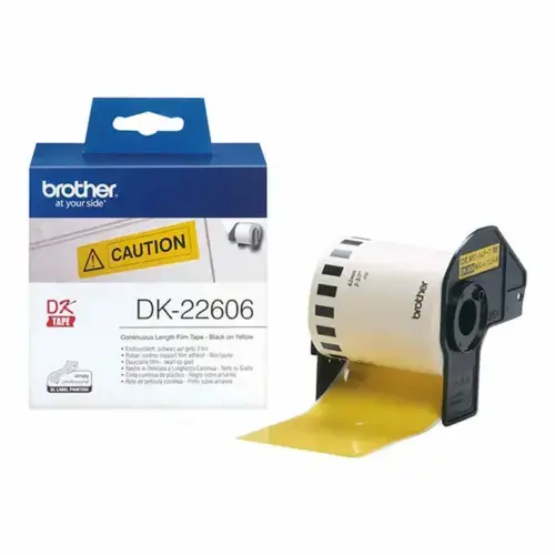 Brother QL500/550 Ruban 62mm N/JAUNE photo du produit