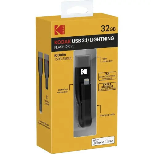 Kodak USB3.0 DUO Lightning T500 32GB V2 photo du produit