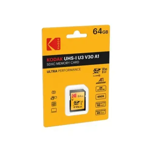Kodak SD 64GB UHS-I U3 V30 Ultra photo du produit