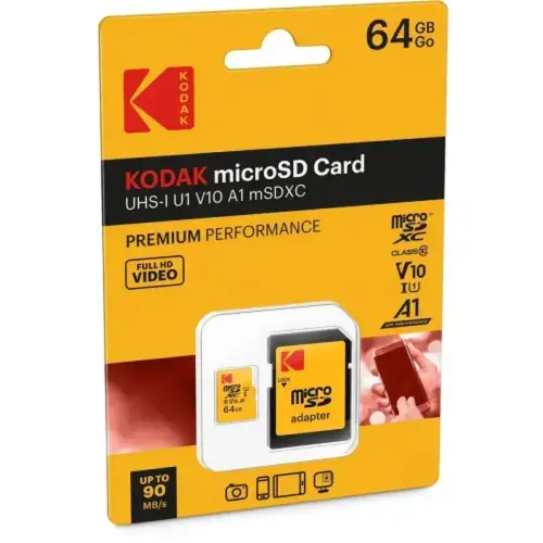 Kodak SD 64GB UHS-I U1 V10 Premium photo du produit