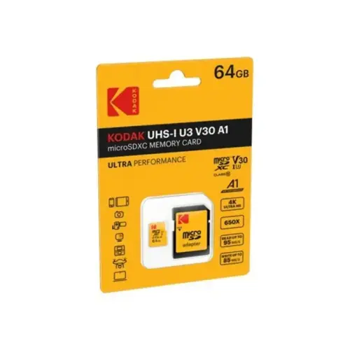 Kodak mSD 64GB UHS-I U3 V30 A1 Ultra photo du produit