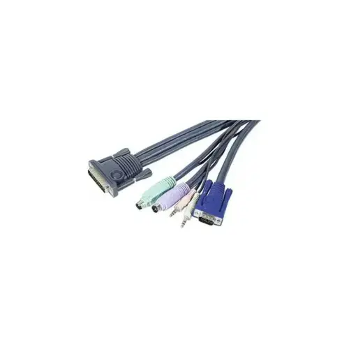 Aten 2L-170xP Cordon KVM VGA/PS2 + audio - 1.80m photo du produit