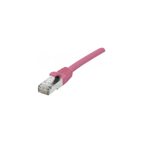 DEXLAN Cordon RJ45 categorie 6A S/FTP LSOH snagless rose - 1,5 m photo du produit