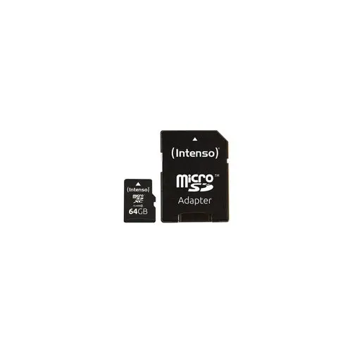 INTENSO Carte MicroSDXC Class 10 - 64 Go photo du produit