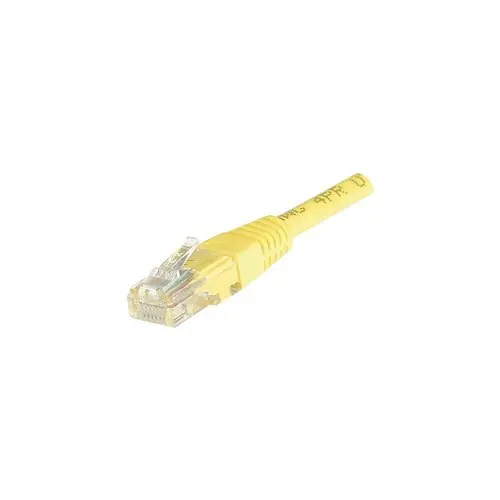 Cordon RJ45 categorie 6 U/UTP jaune - 5m photo du produit