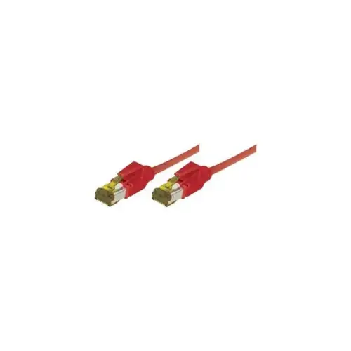 Cordon RJ45 sur cable categorie 7 S/FTPLSOH snagless rouge - 15 m photo du produit