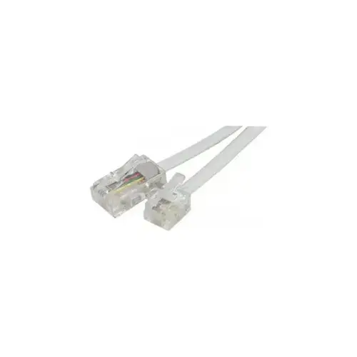 Cordon telephonique RJ11 / RJ45 blanc -7 m photo du produit
