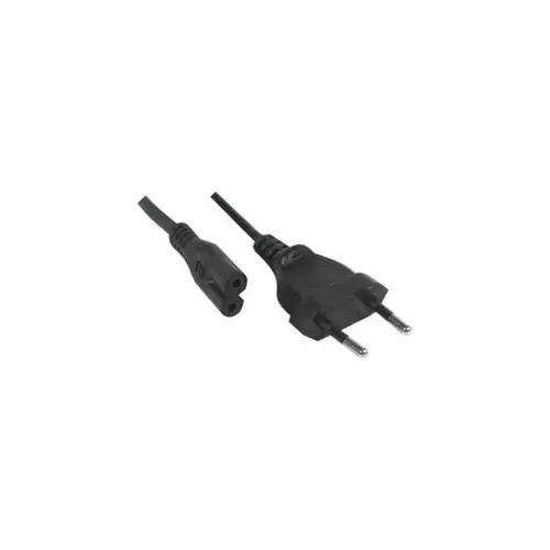 Cordon d alimentation bipolaire PC CEE7/ C7 noir - 3,0 m photo du produit