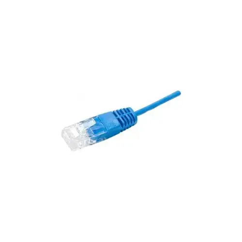 Cordon telephonique RJ45 / RJ45 UTP 1 paire 4/5 bleu - 3 m photo du produit
