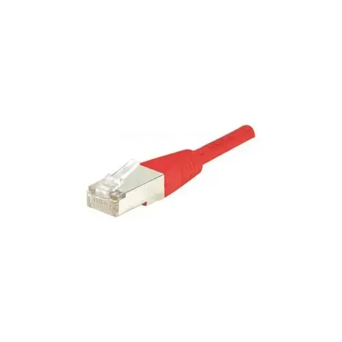 Cordon RJ45 categorie 6 F/UTP rouge - 0,5 m photo du produit