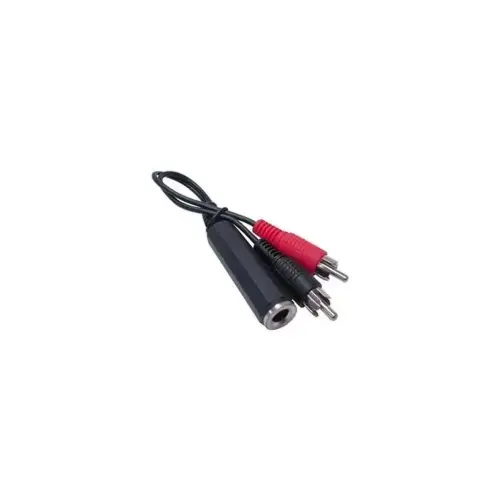 Adaptateur Jack 6.35 mm vers 2 x RCAM -0,10 m photo du produit