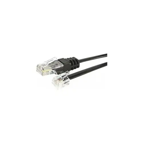 Cordon telephonique RJ11 / RJ45 noir - 1 m photo du produit