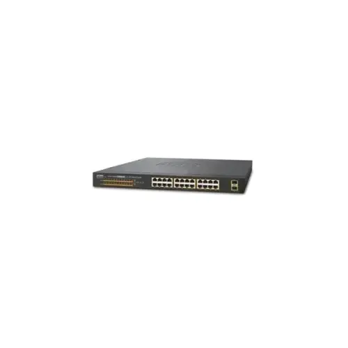 Planet GSW-2620HP SW 24P Gigabit PoE+ 220W + 2 SFP photo du produit