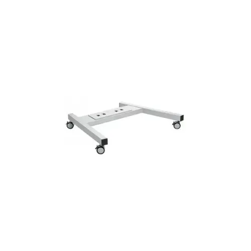 VOGEL S Embase de sol PFT 8530 argent, a roulettes, double tube photo du produit