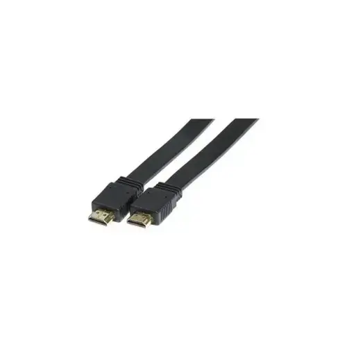 Cordon HDMI haute vitesse plat noir - 3 m photo du produit