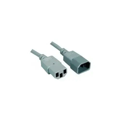 Rallonge d alimentation C14 / C13 grise- 1,8 m photo du produit