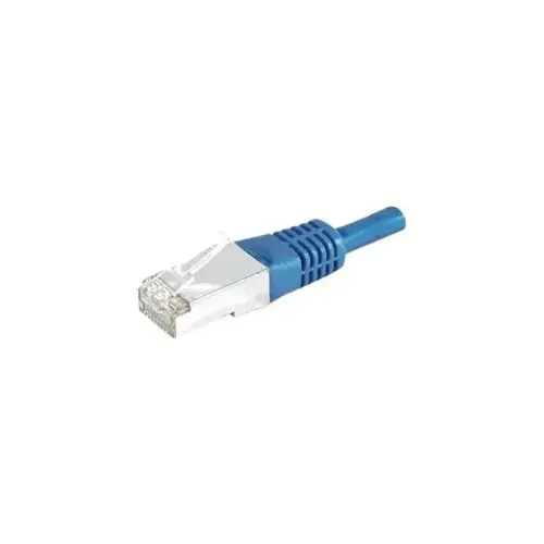 Cordon RJ45 categorie 6 S/FTP bleu - 0,5 m photo du produit