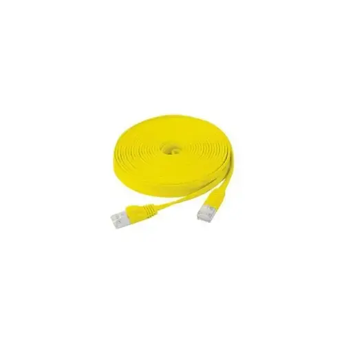Cordon RJ45 plat categorie 6 U/FTP snagless jaune - 20 m photo du produit
