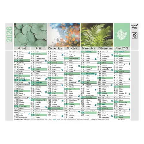 CAL BQUE 18X13,5 FR Equology par 10 photo du produit