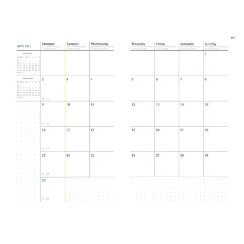 PLAN WEEK 1624 ML Andrea brun camel photo du produit