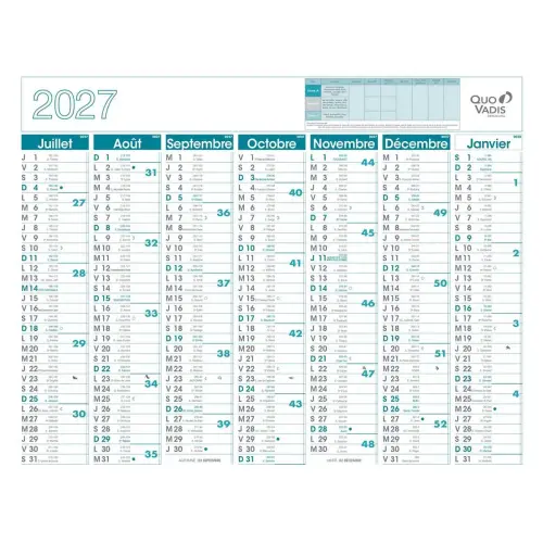 CAL BQUE QV 27X21 FR photo du produit