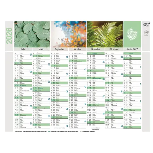 CAL BQUE 27X21 R FR Equology par 10 photo du produit