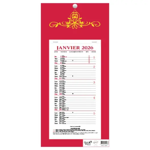 CAL BLOC MENSUEL 16X33,5 FR Skytos p10 photo du produit