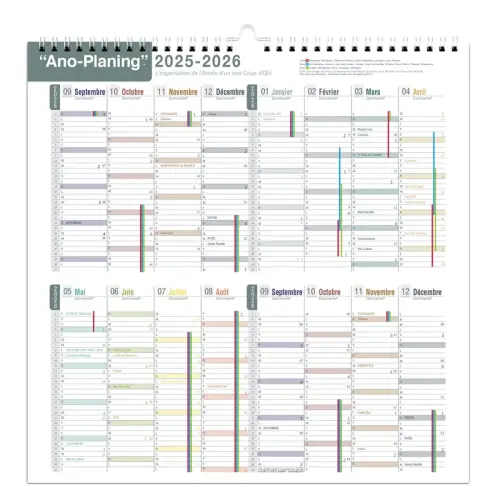 CAL FAMILY PLANNER MENSUEL FR Fam p5 photo du produit