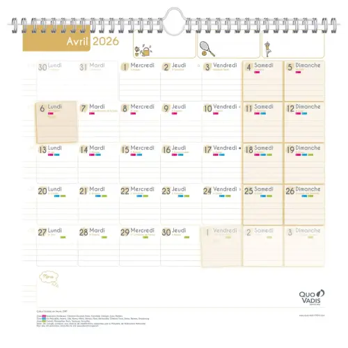CAL FAMILY PLANNER MENSUEL FR Fam p5 photo du produit